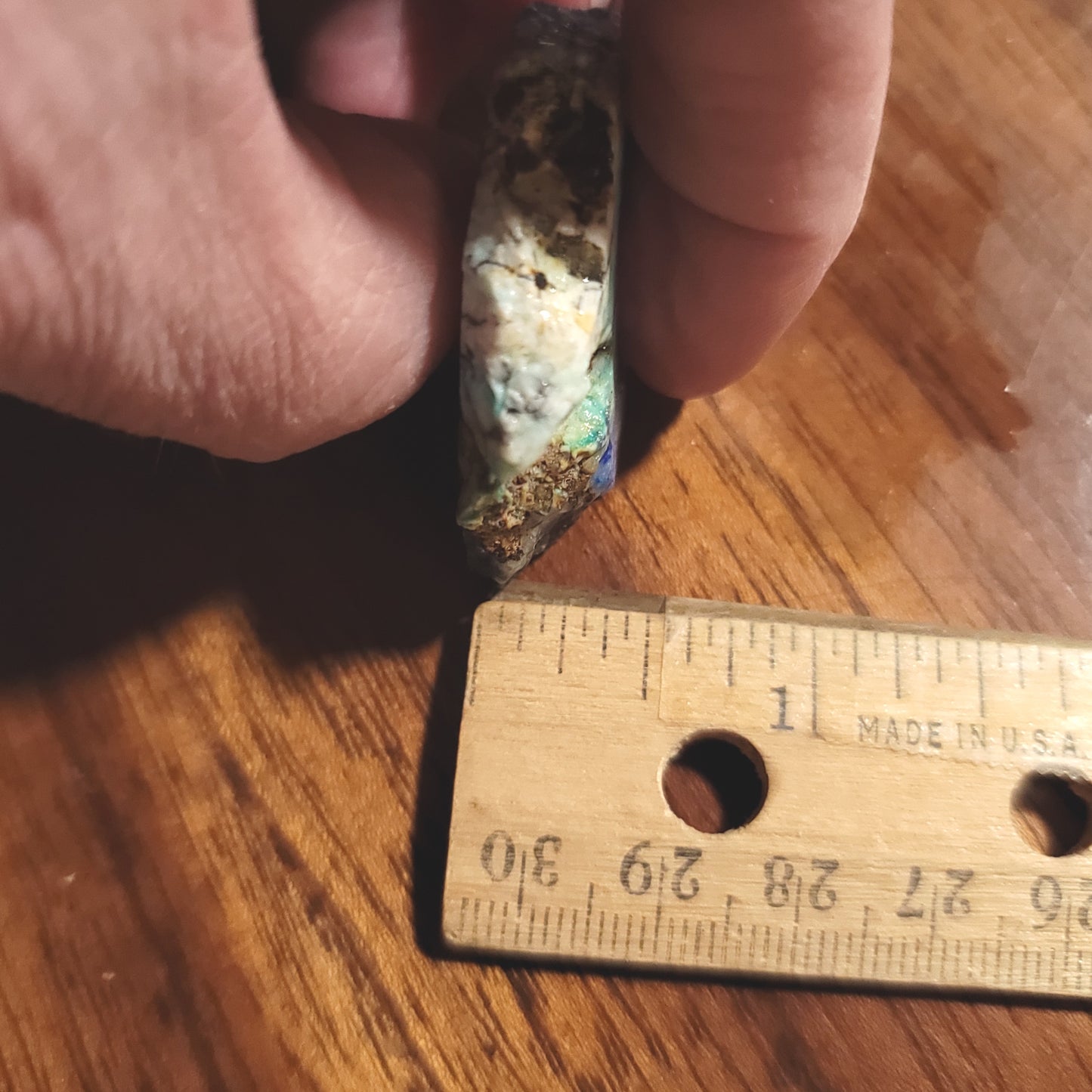 Blue Horizon Azurite Slab - back view