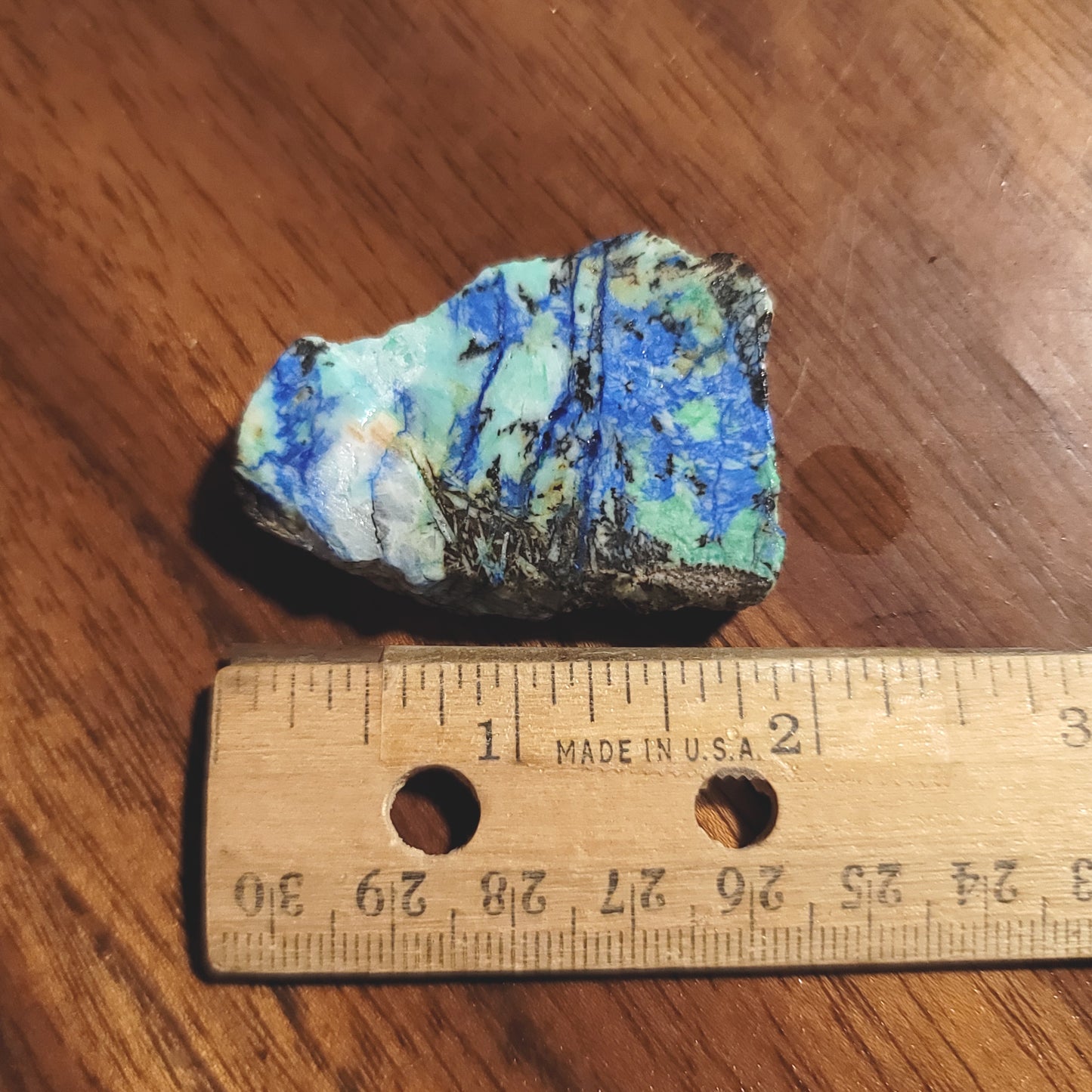Blue Horizon Azurite Slab - side view