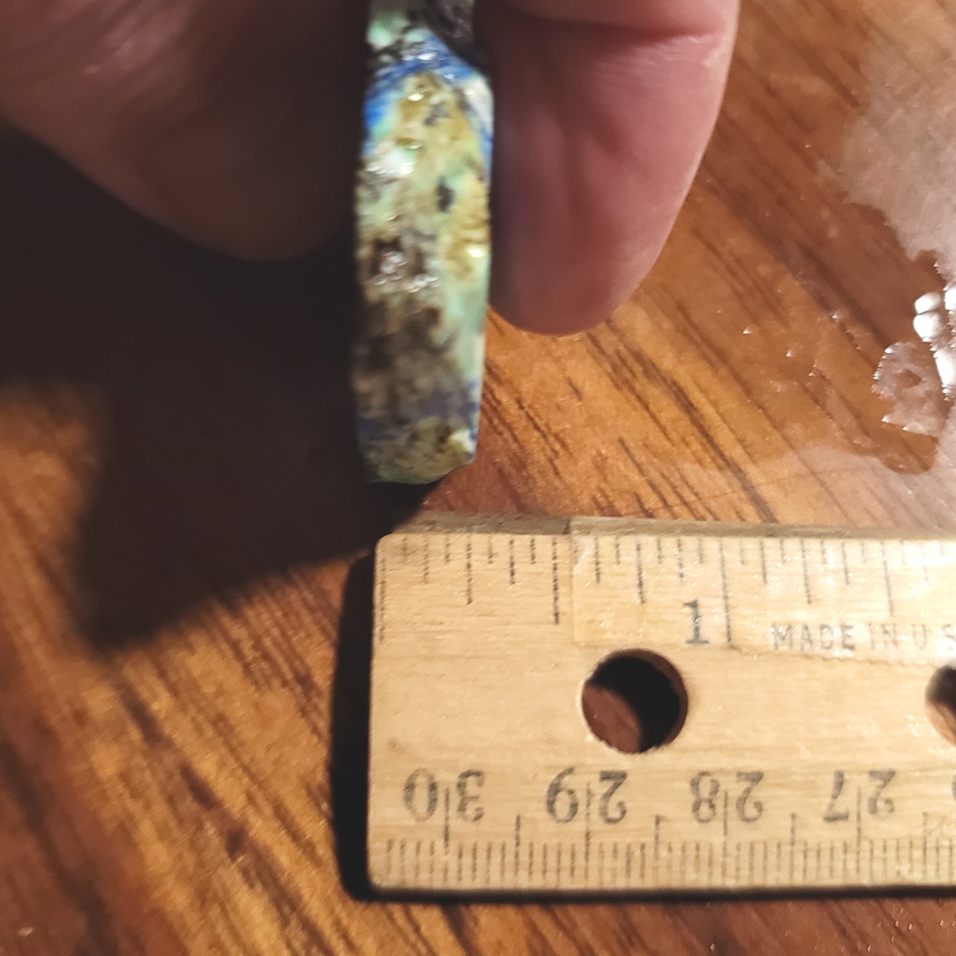 Blue Horizon Azurite Slab - back view