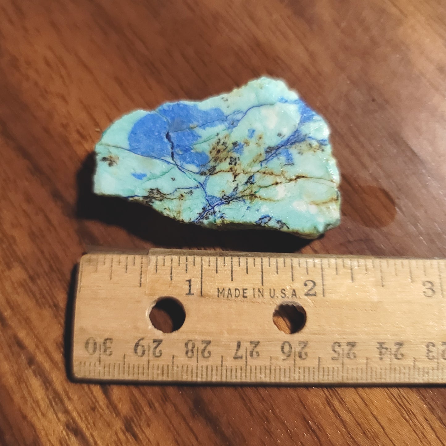 Blue Horizon Azurite Slab - side view