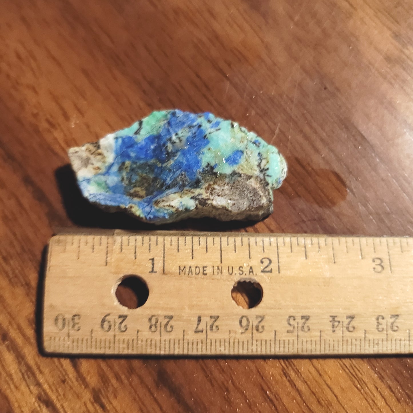 Blue Horizon Azurite Slab - side view