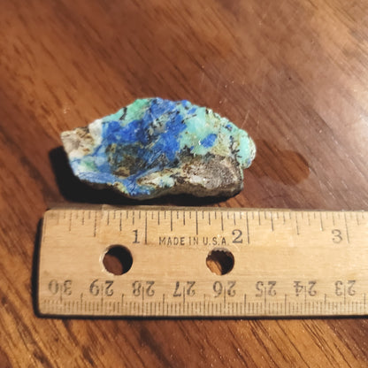 Blue Horizon Azurite Slab - side view