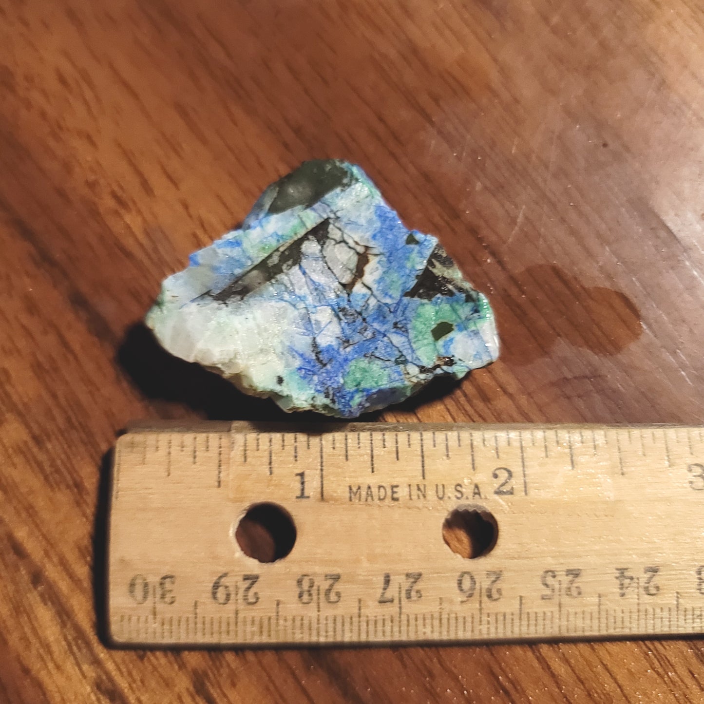 Blue Horizon Azurite Slab - side view