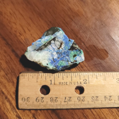 Blue Horizon Azurite Slab - side view