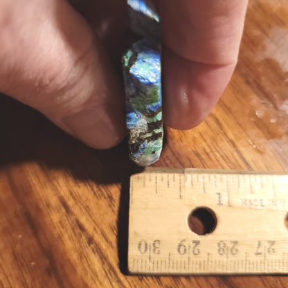 Blue Horizon Azurite Slab - back view