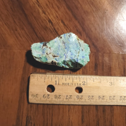 Blue Horizon Azurite Slab - side view