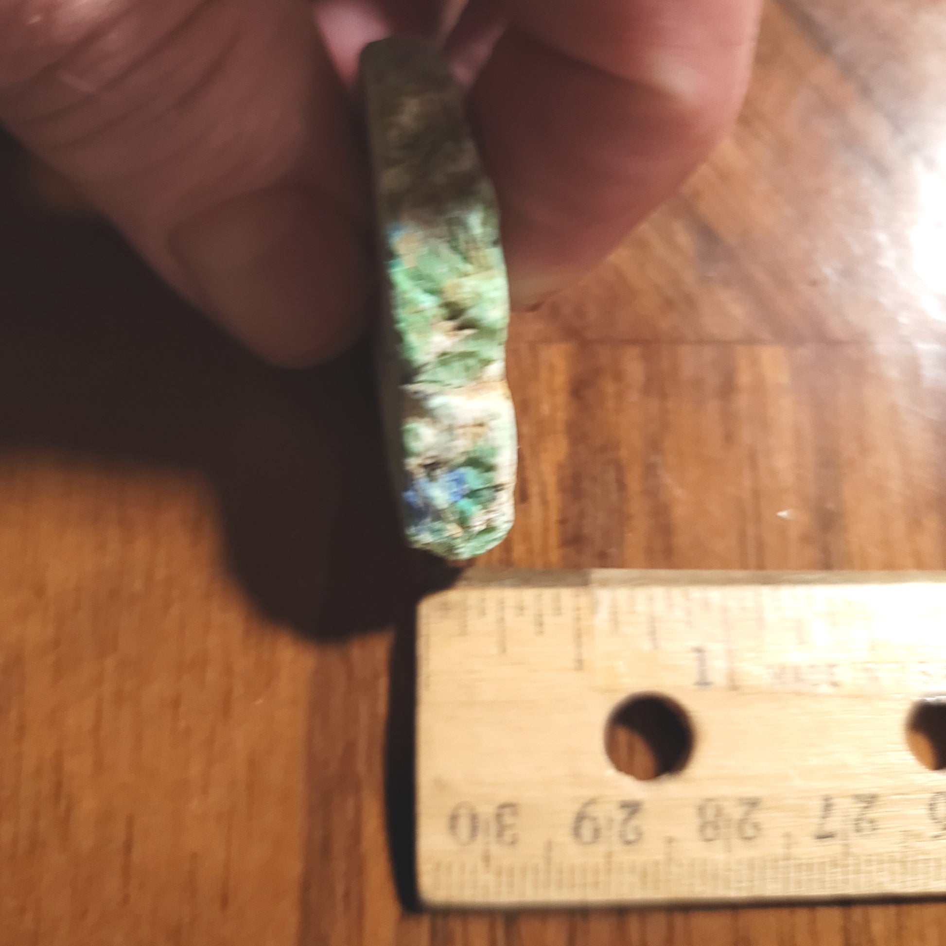 Blue Horizon Azurite Slab - back view