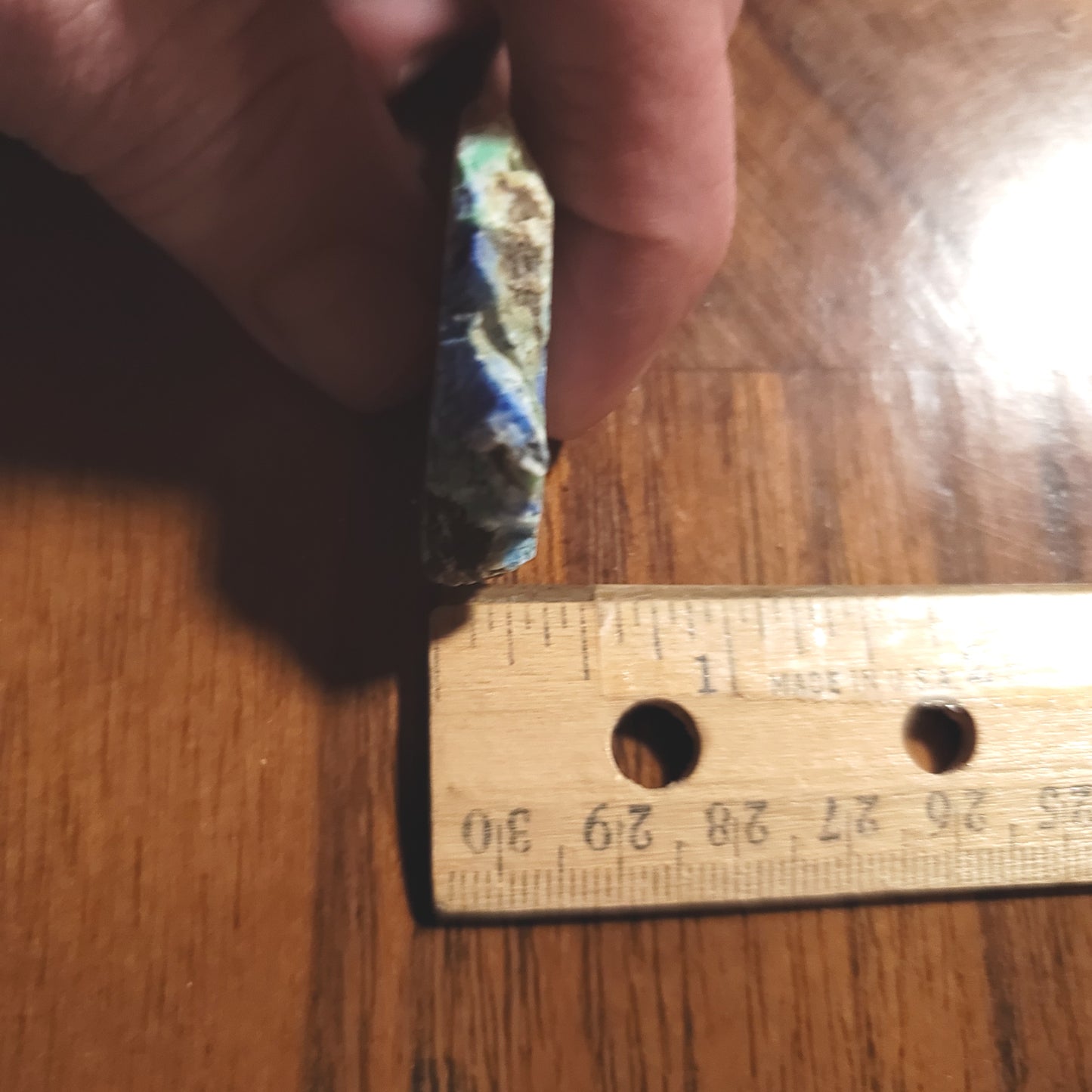 Blue Horizon Azurite Slab - back view