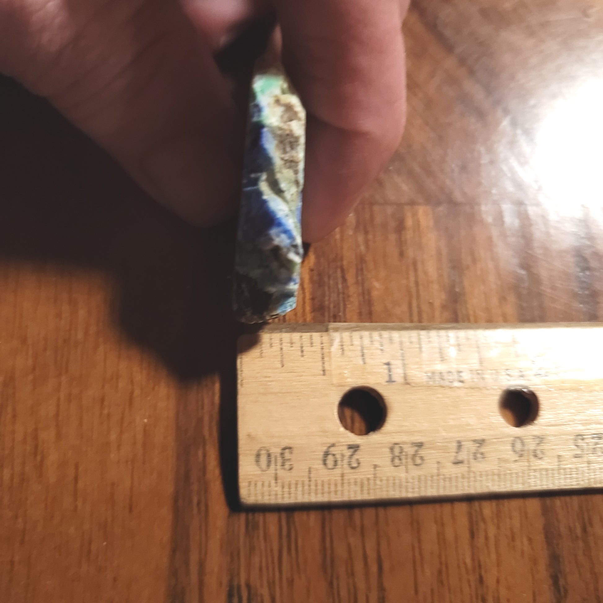 Blue Horizon Azurite Slab - back view