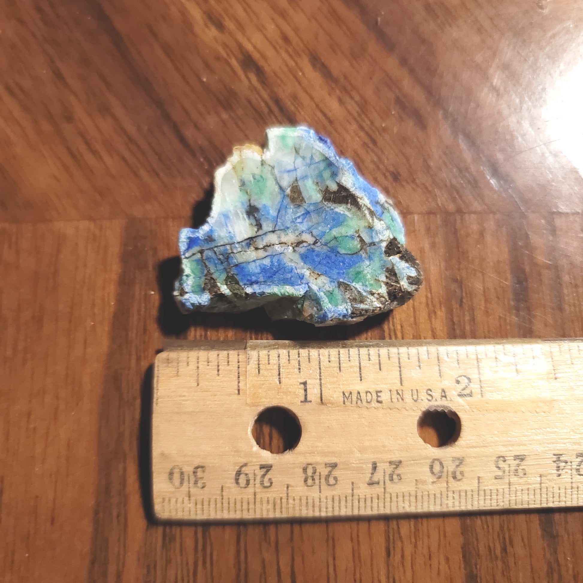 Blue Horizon Azurite Slab - front view