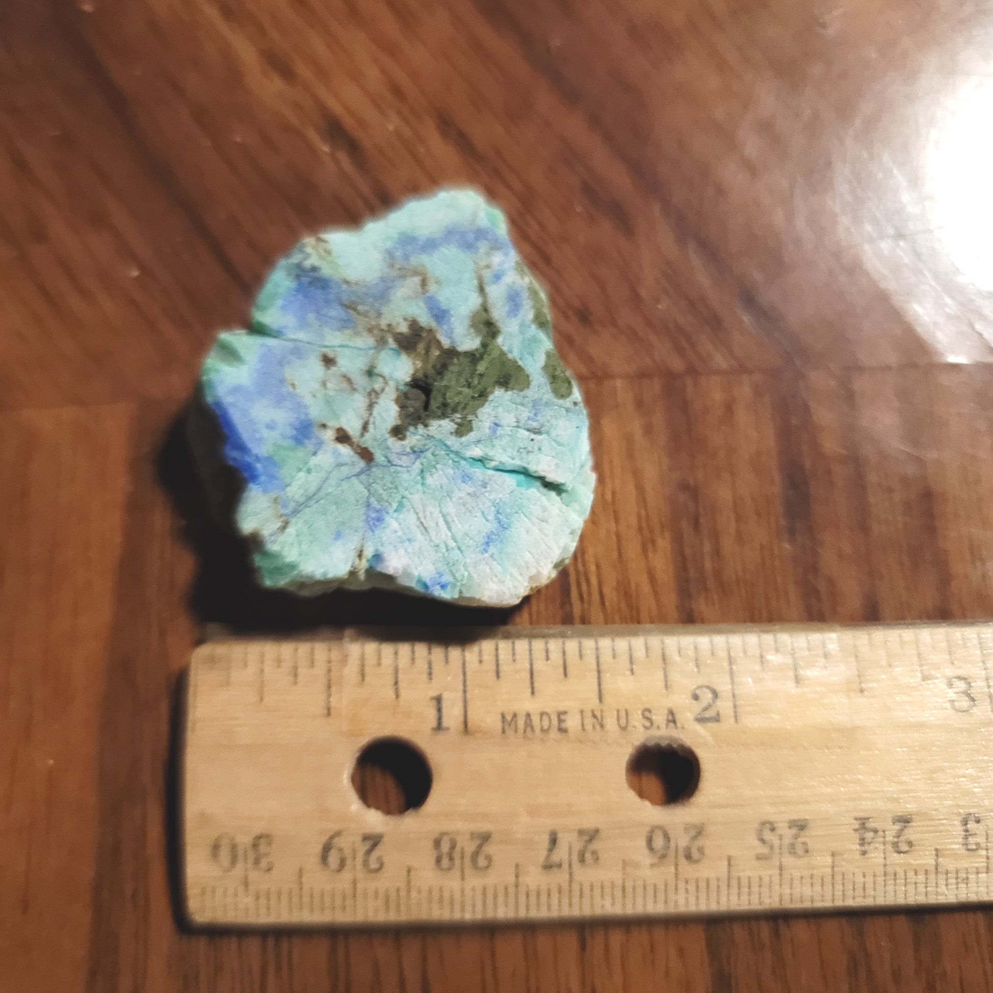Blue Horizon Azurite Slab - side view