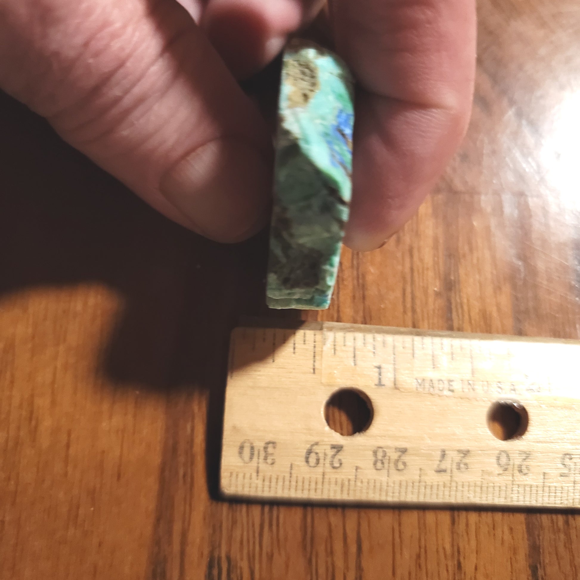 Blue Horizon Azurite Slab - back view