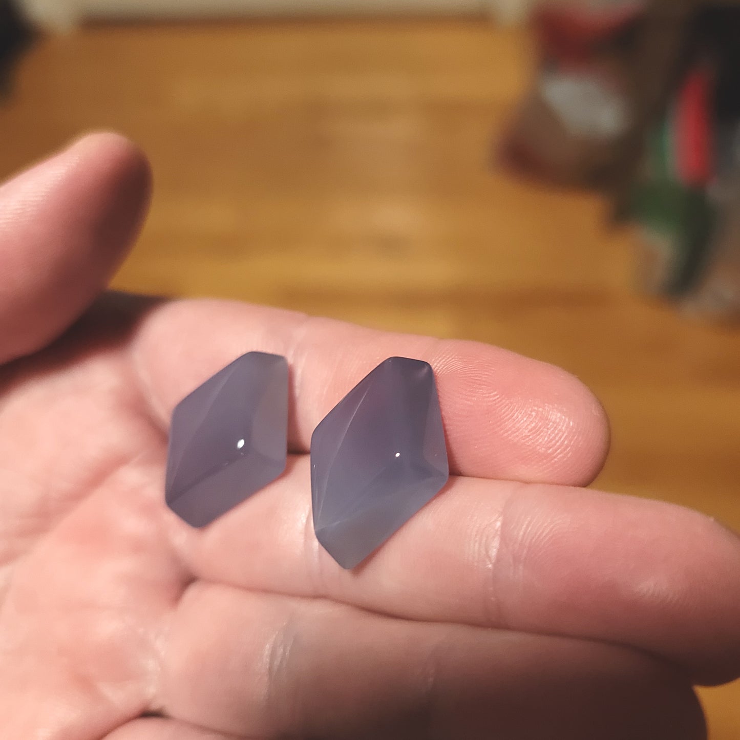 Ethiopian Blue Chalcedony Cabochon