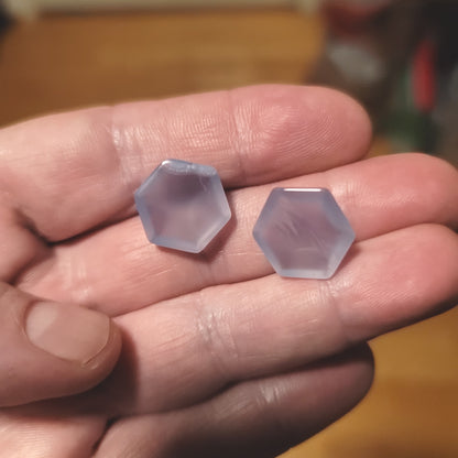 Ethiopian Blue Chalcedony Cabochon