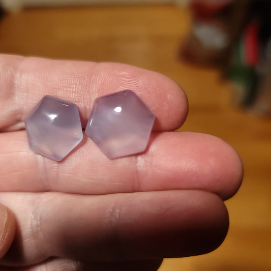 Ethiopian Blue Chalcedony Cabochon