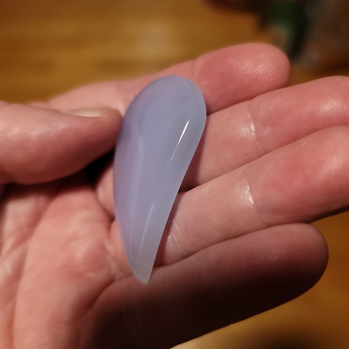 Ethiopian Blue Chalcedony Cabochon