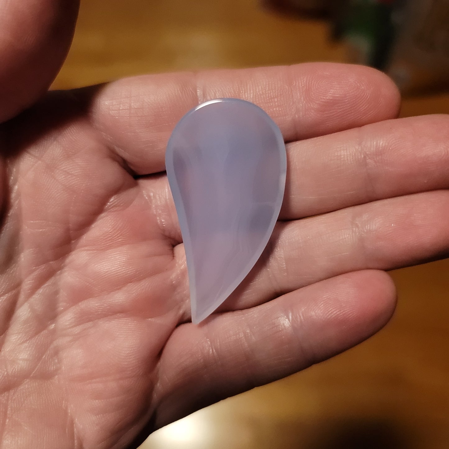 Ethiopian Blue Chalcedony Cabochon