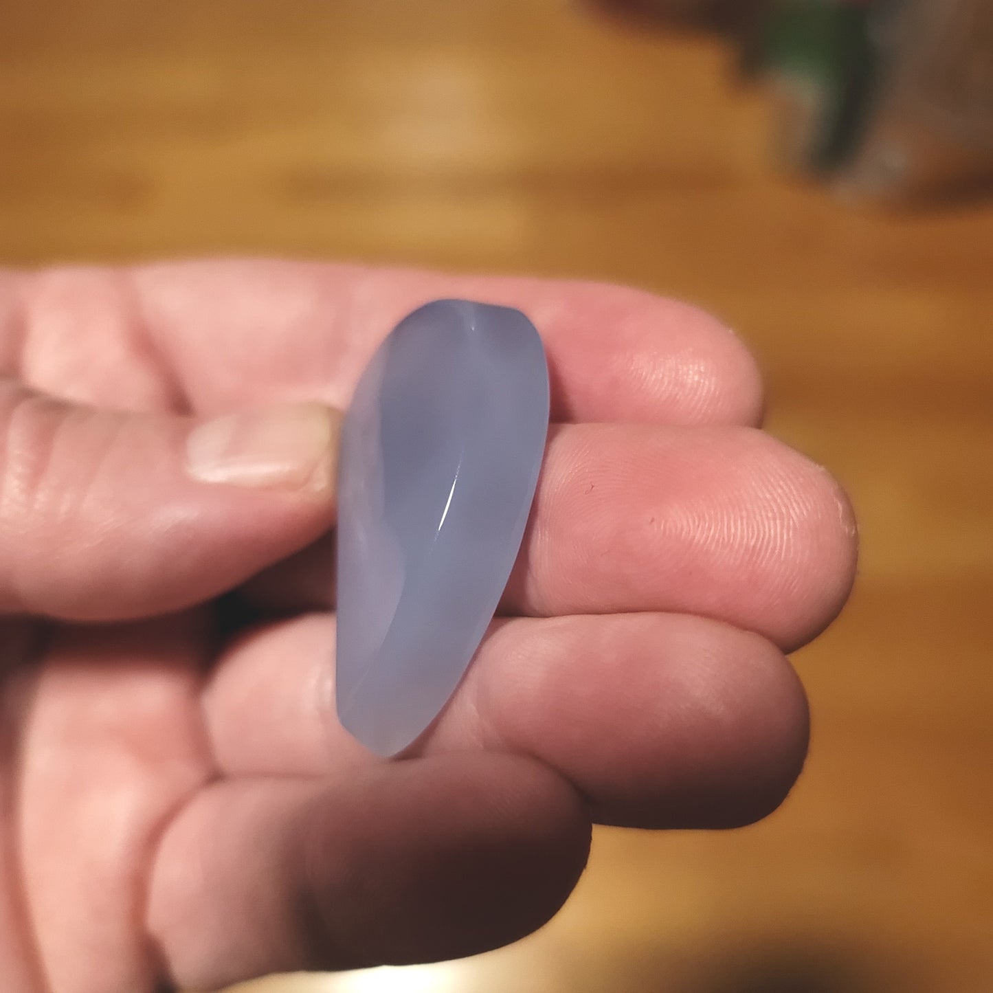 Ethiopian Blue Chalcedony Cabochon