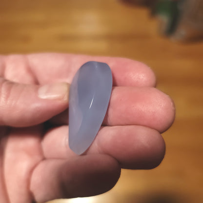 Ethiopian Blue Chalcedony Cabochon