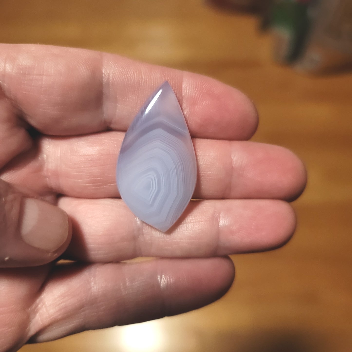 Ethiopian Blue Chalcedony Cabochon