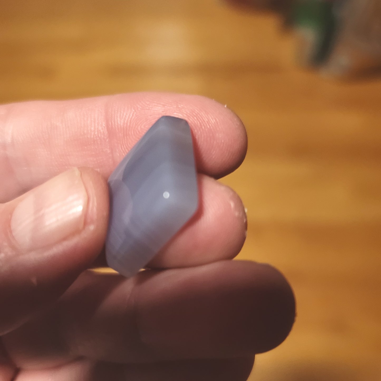Ethiopian Blue Chalcedony Cabochon