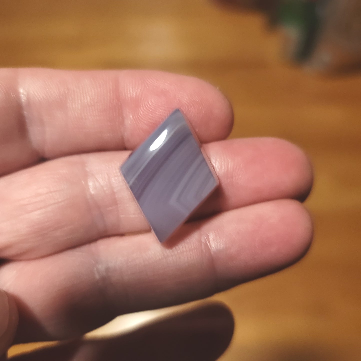 Ethiopian Blue Chalcedony Cabochon