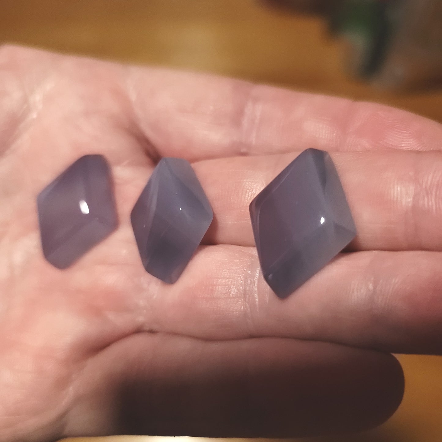 Ethiopian Blue Chalcedony Cabochon