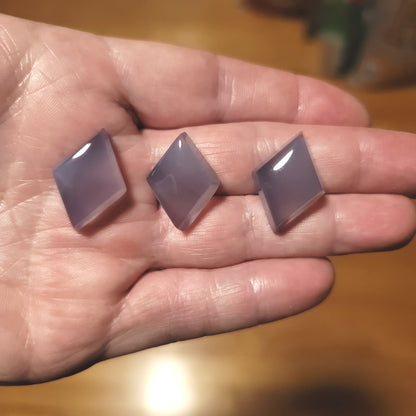 Ethiopian Blue Chalcedony Cabochon