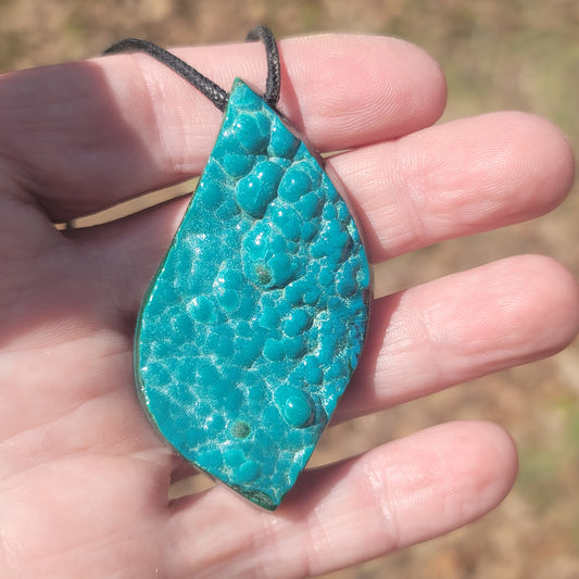 Congo Botryoidal Chrysocolla Drilled Gemstone