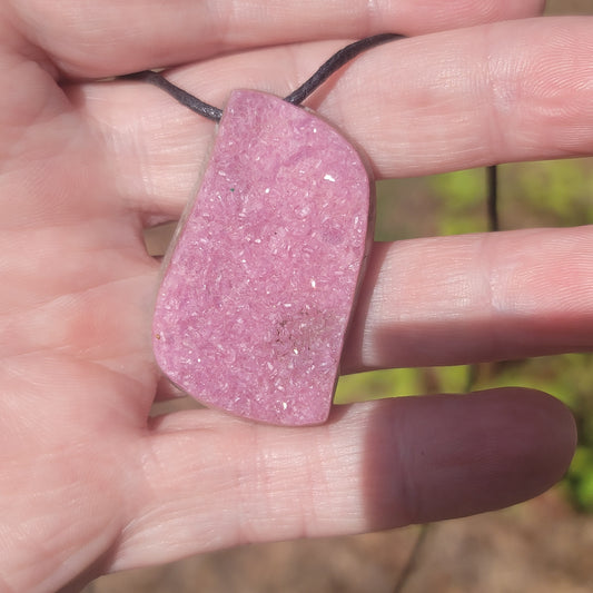 Cobaltoan Calcite Drilled Gemstone