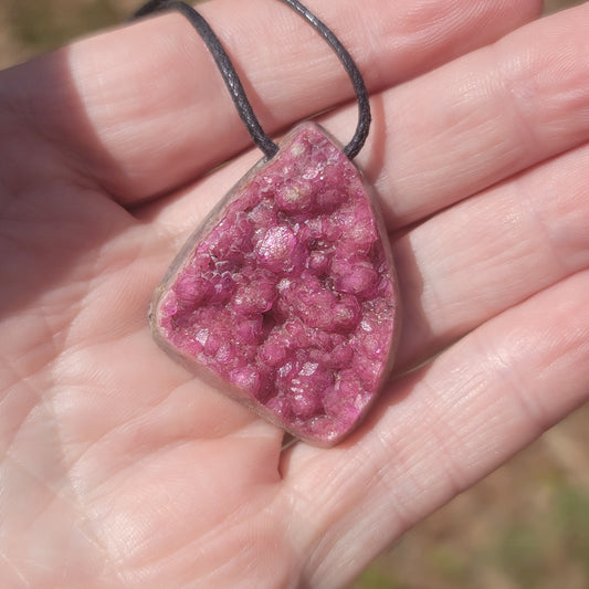 Cobaltoan Calcite Drilled Gemstone