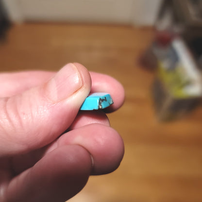 Kingman Turquoise Cabochon - side view
