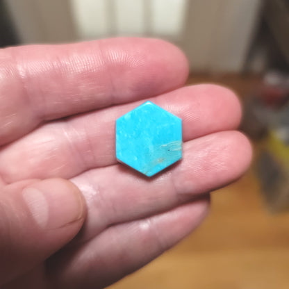 Kingman Turquoise Cabochon - front view