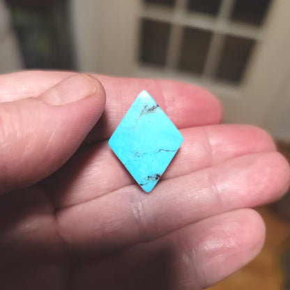 Kingman Turquoise Cabochon - back view