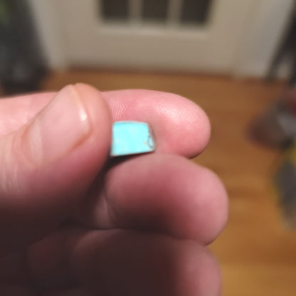 Kingman Turquoise Cabochon - side view