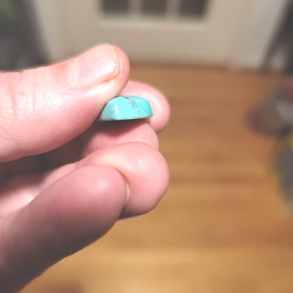 Kingman Turquoise Cabochon - side view