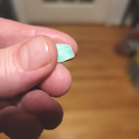 Kingman Turquoise Cabochon - side view