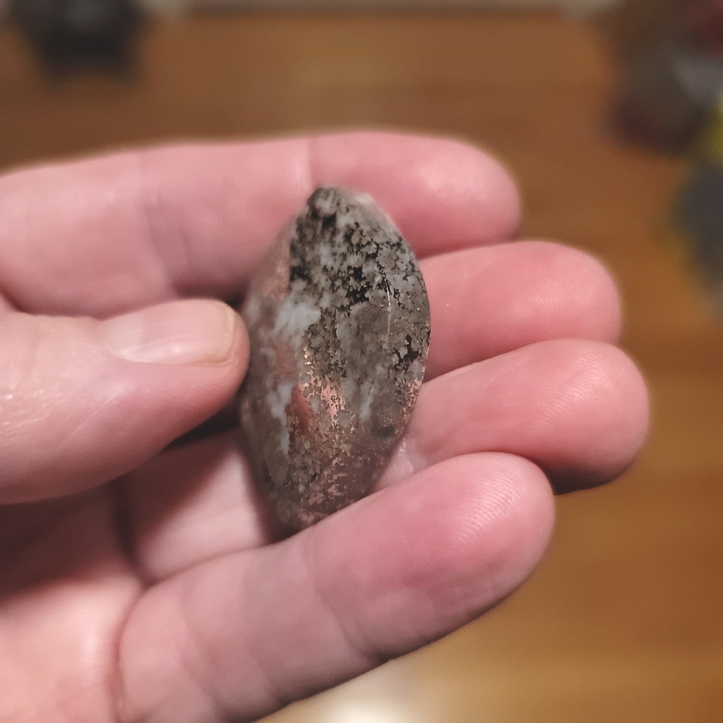 Michigan Native Copper Cabochon - side view