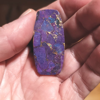 Mohave Purple Turquoise Cabochon - back view