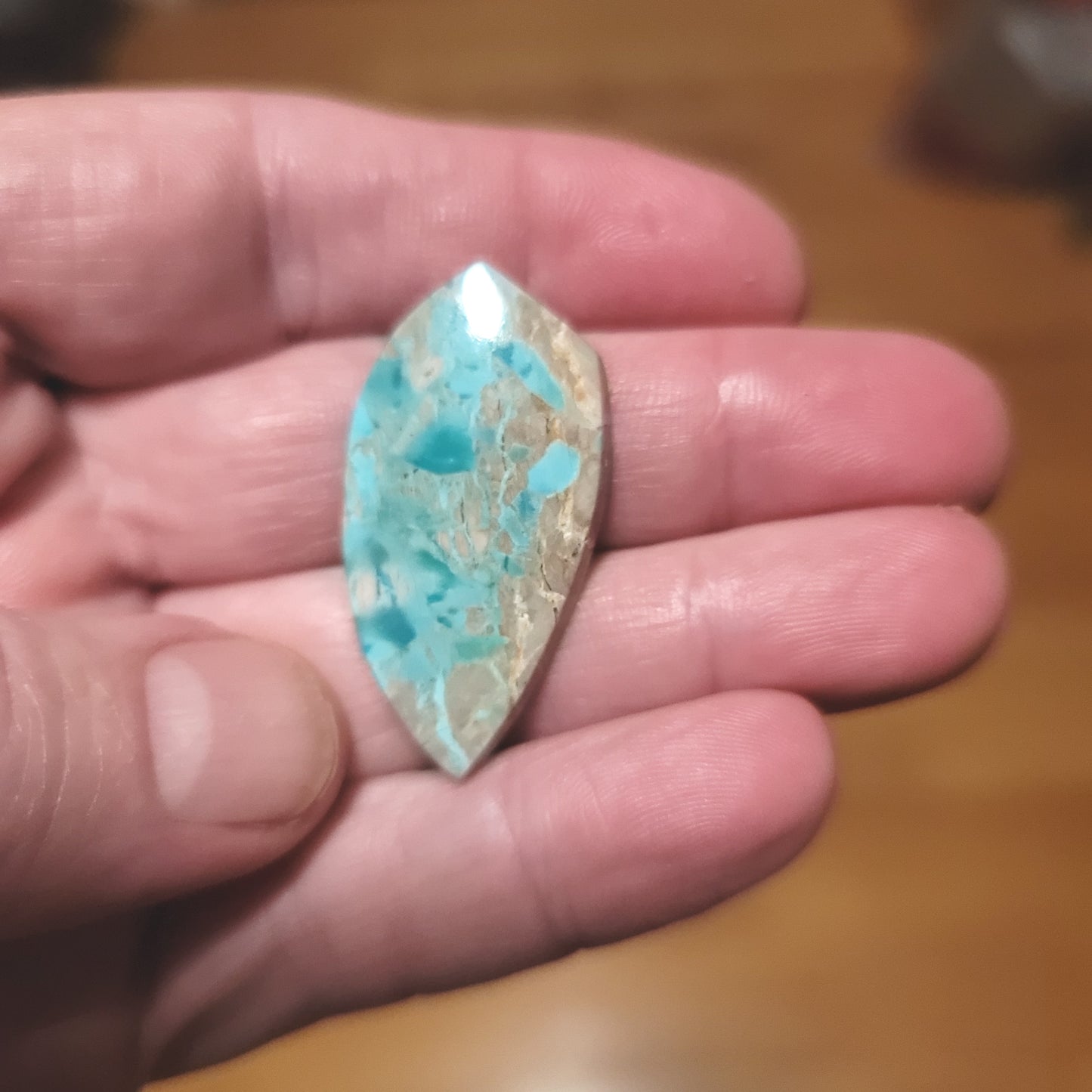 Arkansas Mona Lisa Turquoise Cabochon