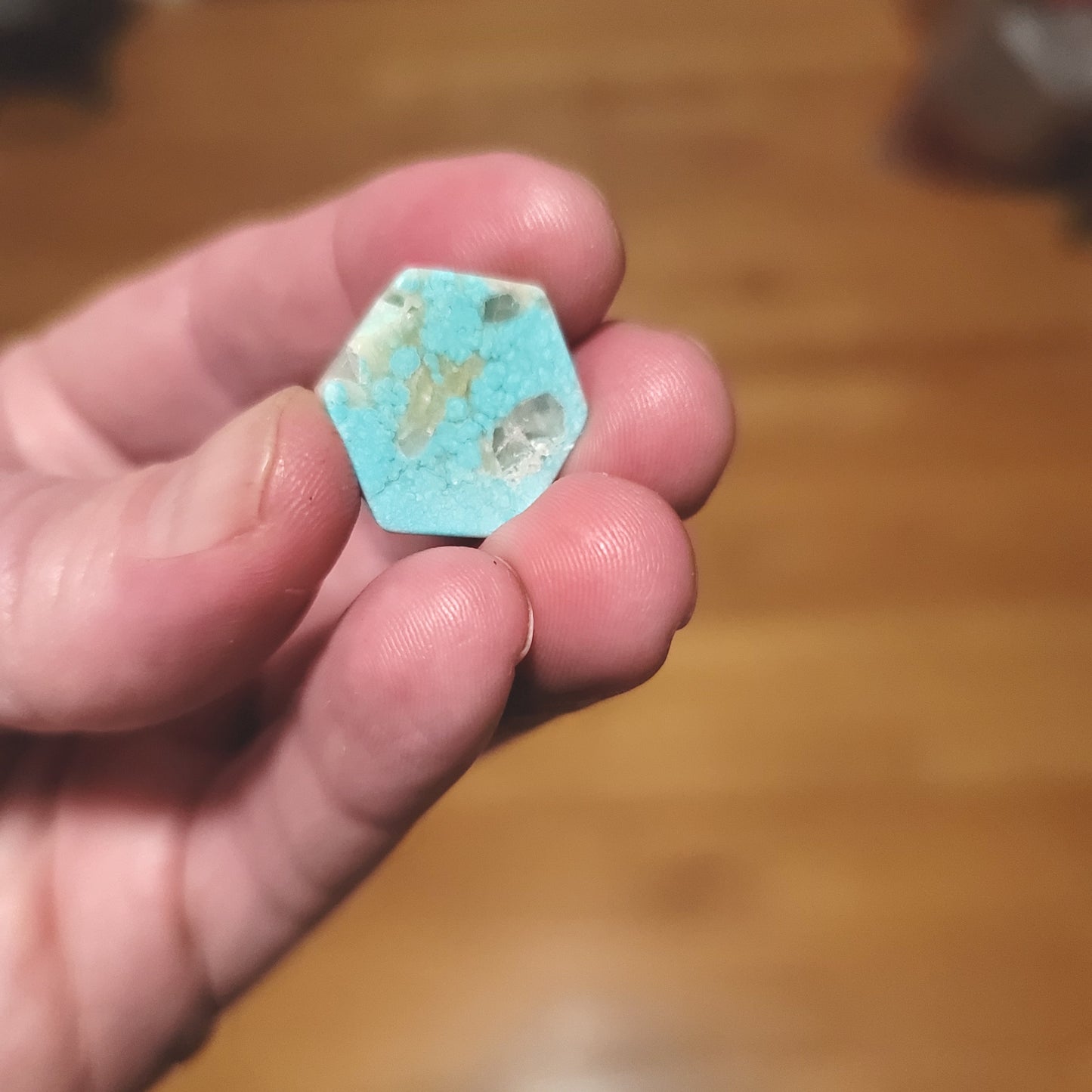 Arkansas Mona Lisa Turquoise Cabochon