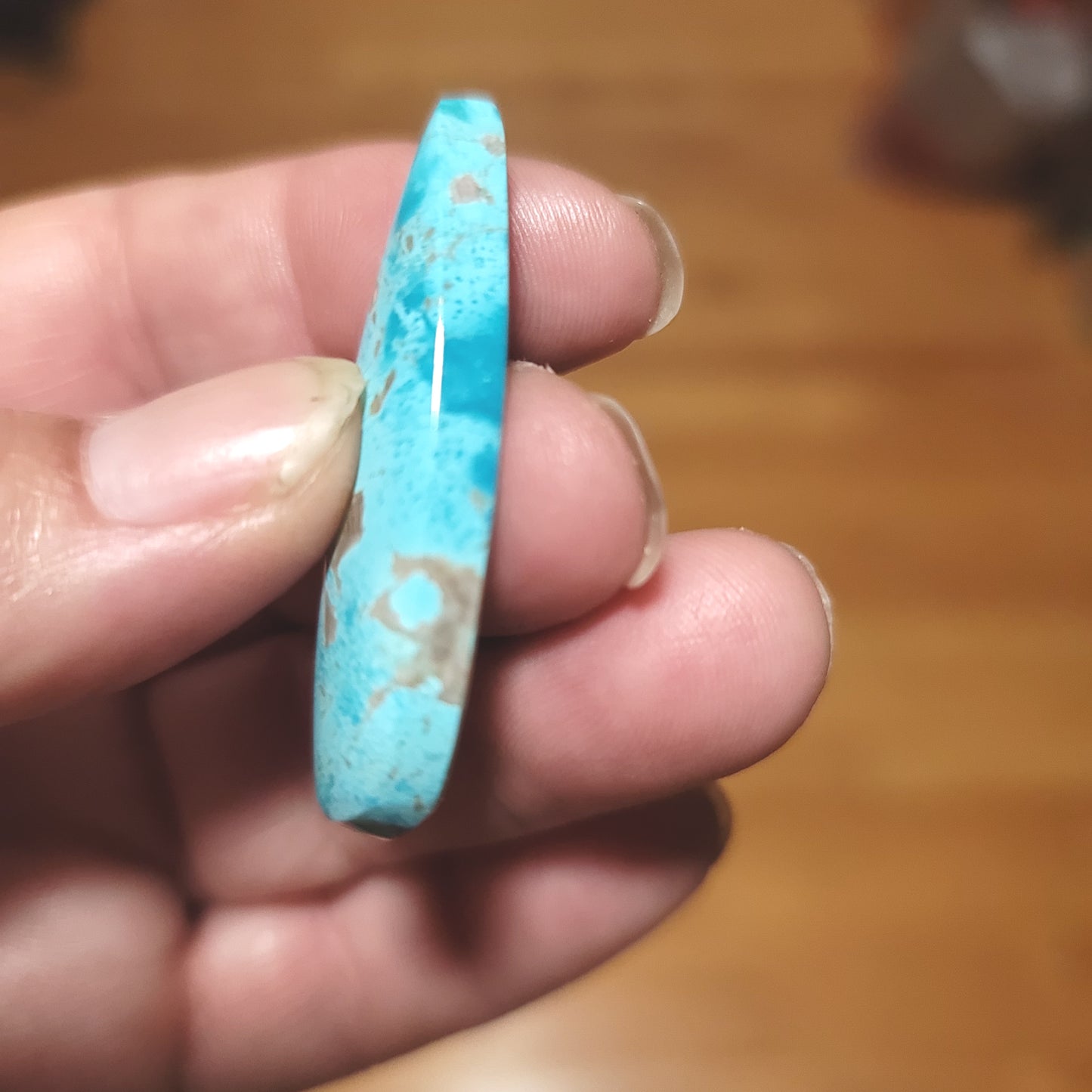 Arkansas Mona Lisa Turquoise Cabochon