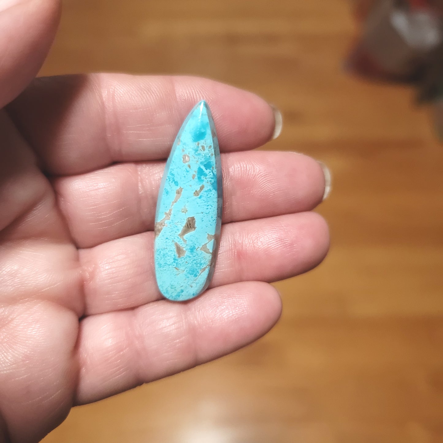 Arkansas Mona Lisa Turquoise Cabochon