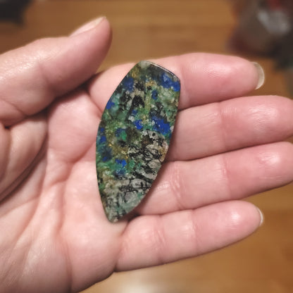Morenci Azurite in Matrix Cabochon
