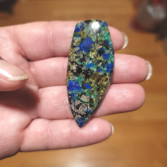 Morenci Azurite in Matrix Cabochon