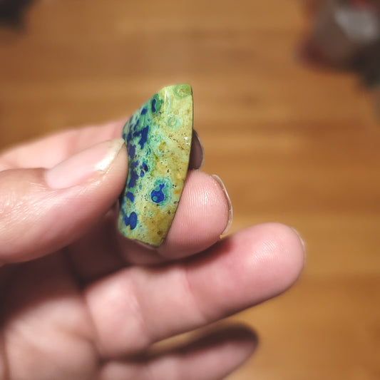 Morenci Azurite in Matrix Cabochon