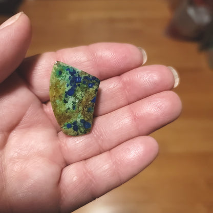 Morenci Azurite in Matrix Cabochon