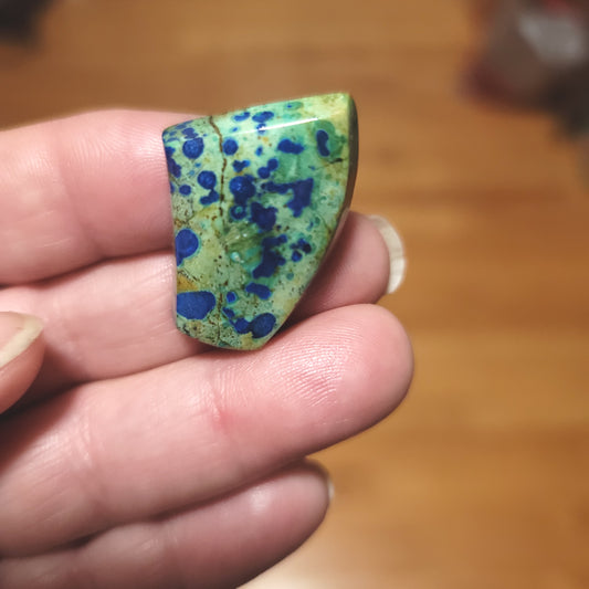 Morenci Azurite in Matrix Cabochon