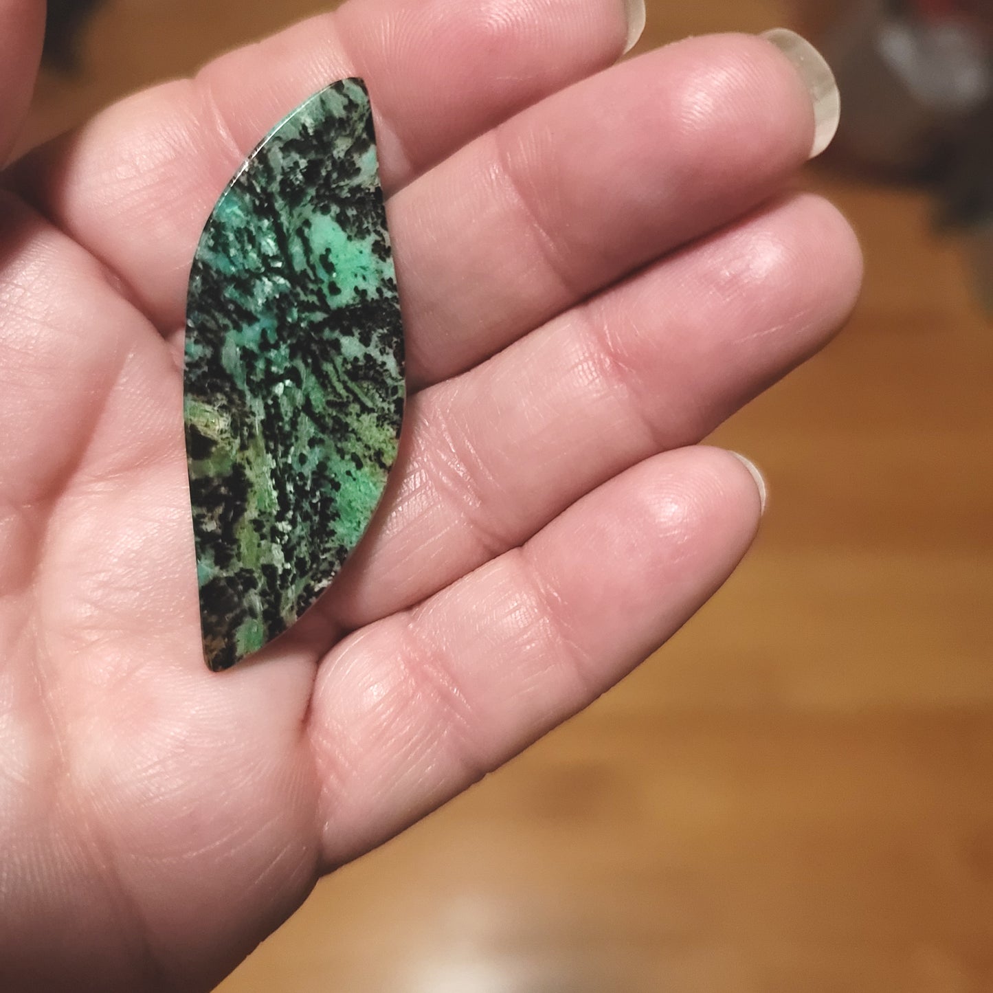 Morenci Dentritic Chrysocolla Cabochon