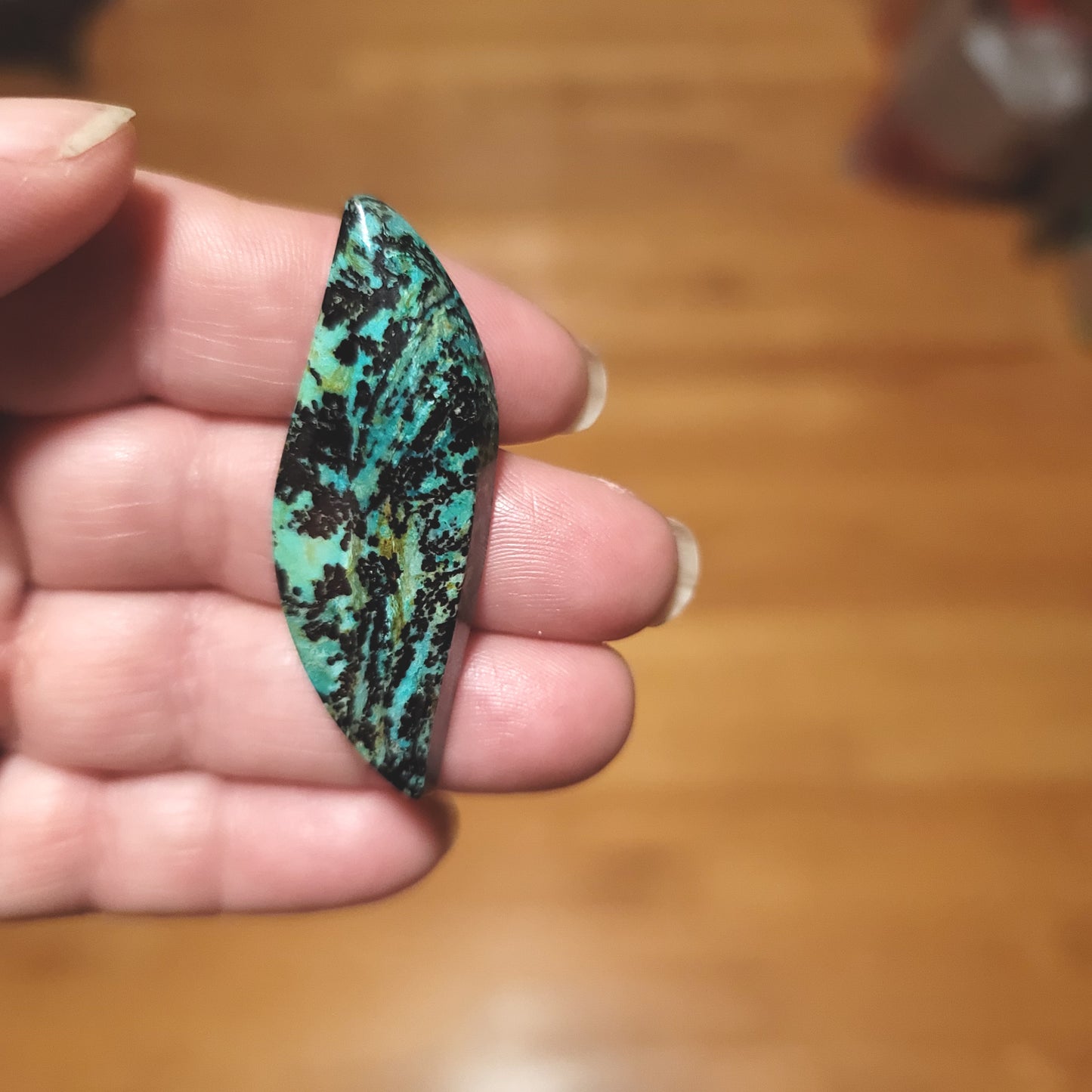 Morenci Dentritic Chrysocolla Cabochon